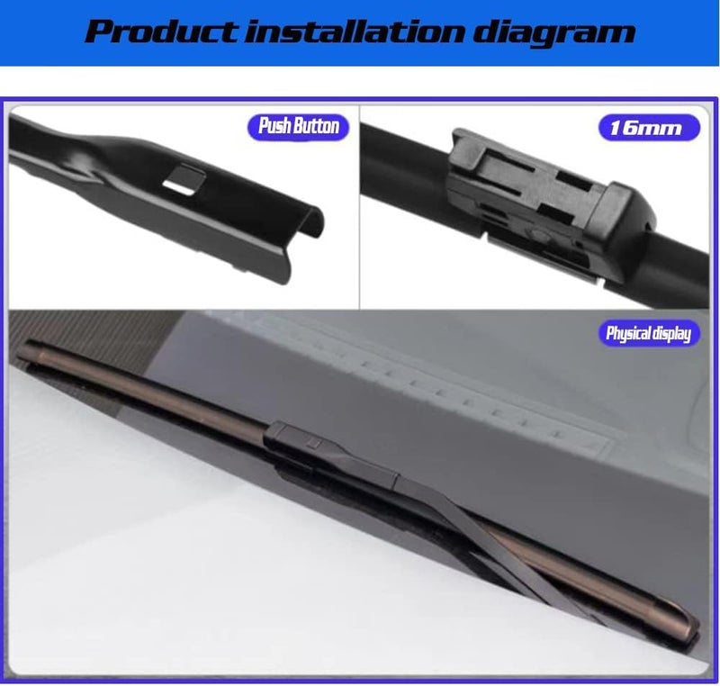 GoKoHe Pair 26" + 18" Original Equipment Replacement Windshield Wiper Blades For 2015-2021 Volkswagen Passat B8 Golf 2012-2021 Audi A3 2013-2021 Skoda Superb 2015-2021 Front Windscreen Wiper - Image 5